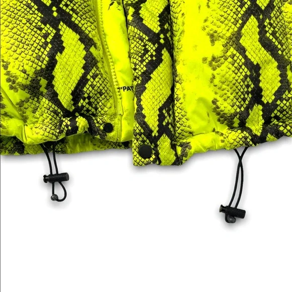 Authentic Off White Neon Green Removable Hoodie Jacket - Picture 6 of 8